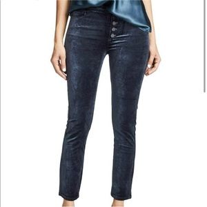 PAIGE Women's Hoxton High Rise Velvet Ankle Jean